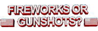 Fireworks or Gunshots? STICKER by AnimatedText