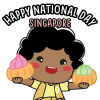 National Day Character Sticker by Ang Ku Kueh Girl and Friends