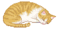 tired cat STICKER