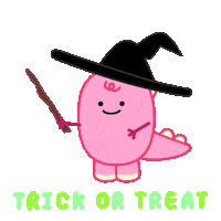 Trick Or Treat Fun Sticker by DINOSALLY