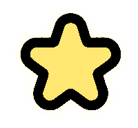 Sticker Star Sticker by doozycrew