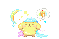 Sleepy Snack Time Sticker