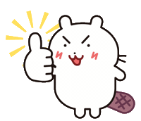 V0o0V 비버 데굴 옹식 Sticker