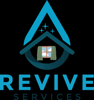 ReviveServicesCA logo power washing gutter cleaning roof cleaning GIF