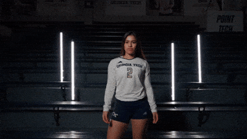 Georgia Tech Volleyball GIF by Georgia Tech Yellow Jackets