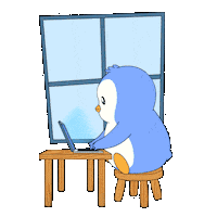 Working Locked In Sticker by Pudgy Penguins