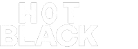 hotblackdesign hot logo design black Sticker