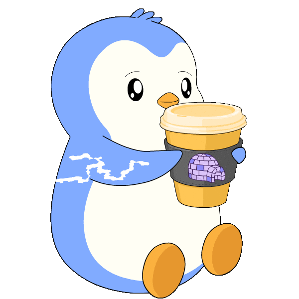 Good Morning Coffee Sticker by Pudgy Penguins