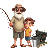 Gone Fishing Fish Sticker