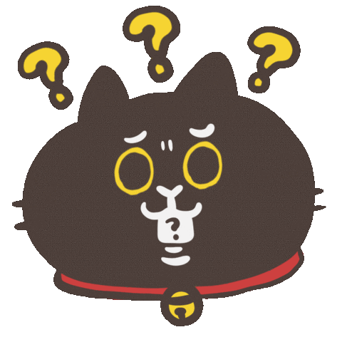 catlifesquarefish giphyupload cat black cat 貓 Sticker