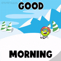 froopalooza kawaii good snow morning GIF