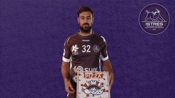 Pizza Hand GIF by Istres Provence Handball