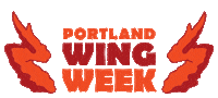 chicken wing Sticker by Portlandmercury