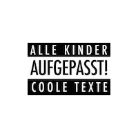 dikkamusik dikka coole texte kinder aufgepasst Sticker