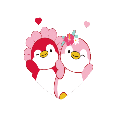 Penguin Love Sticker by Miniso Canada