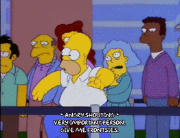 Episode 1 Waiting In Line GIF by The Simpsons