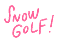 Pink Snow Sticker by Catharina Stewart