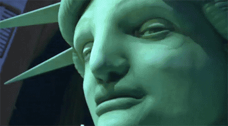 Statue Of Liberty Wink GIF