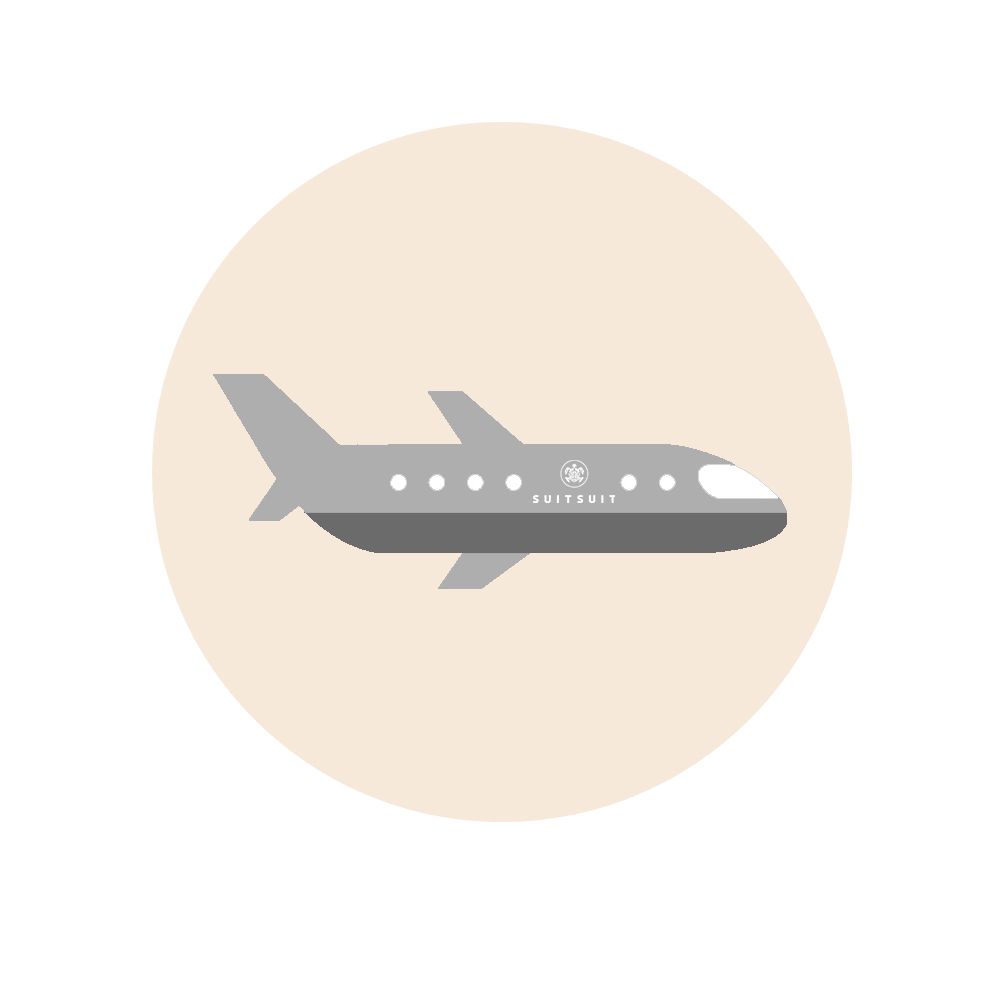 SUITSUIT giphyupload fly flying plane Sticker