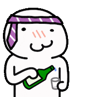 Drunk Wine Sticker