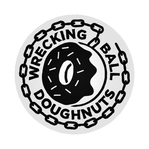 Doughnut Dundee Sticker by Wrecking Ball Doughnuts