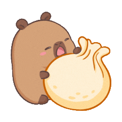 Hungry Capybara Sticker