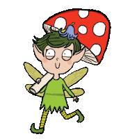 Elf Mushroom Sticker