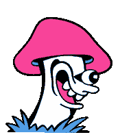 Hat Mushroom Sticker by Killer Acid