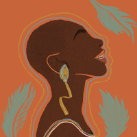 Leeyamakesnoise illustration michaela coel i may destroy you black femme illustration GIF