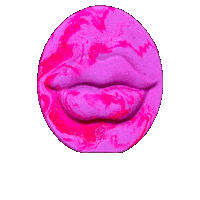 atmosphaera pink lips bouncing pout Sticker