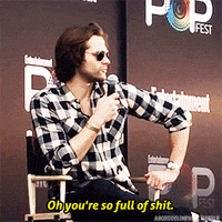 aborddelimpala shit jared padalecki aborddelimpala full of shit GIF