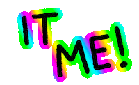 Rainbow Thats Me Sticker by megan lockhart