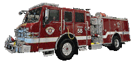 olathefire fire firefighter fire truck fire engine Sticker