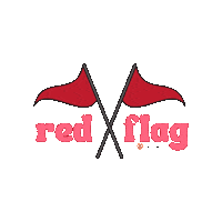 Red Flag Dating Sticker by Snack