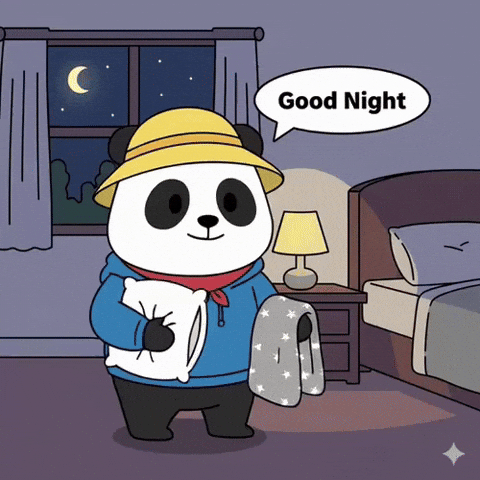 Sleep Bedtime GIF by Pandu Pandas
