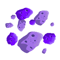 To The Moon Space Sticker by Ripio