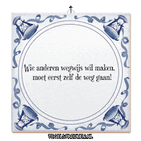 Nl Leren Sticker by Tegelspreuken.nl