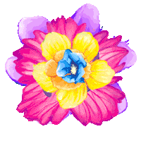 Water Flower Sticker by Pürsu Ailesi