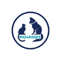mo4paws cat dog cats dogs Sticker
