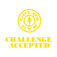 GoldsGymItaly gym bodybuilding challenge accepted golds gym Sticker