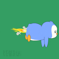 Penguin Flying GIF by Pudgy Penguins