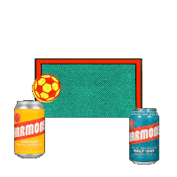 Soccer Goal Sticker by Harmon's Non-Alc Craft Beer