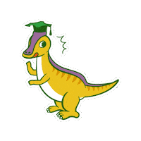 Dinosaur 恐竜 Sticker by International Student Recruitment Team, Hokkaido University