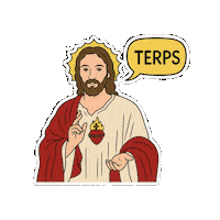 Jesus Weed Sticker