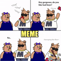 Bad Boy Flirting GIF by Meme World of Max Bear