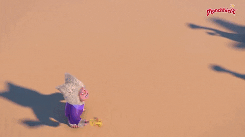excited animation GIF by MONCHHICHI