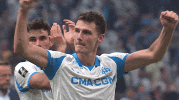 Football Smile GIF by Olympique de Marseille