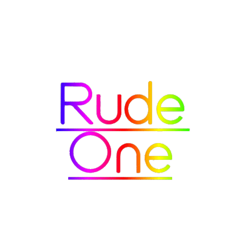 Rudeonefashion fashion brand colorful rudeone Sticker