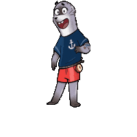 Defencekidz cartoon animal australia army Sticker