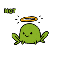 no way angel Sticker by Andrew Onorato